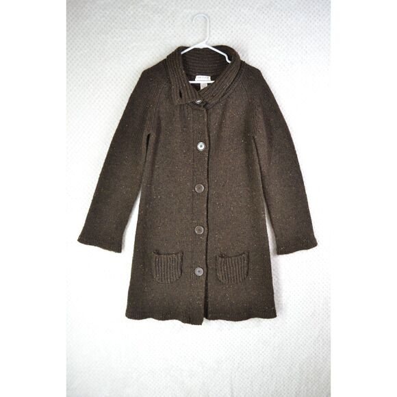 Max Studio MSSP Women's Medium Brown Lambswool Long Cardigan Sweater - Picture 1 of 13